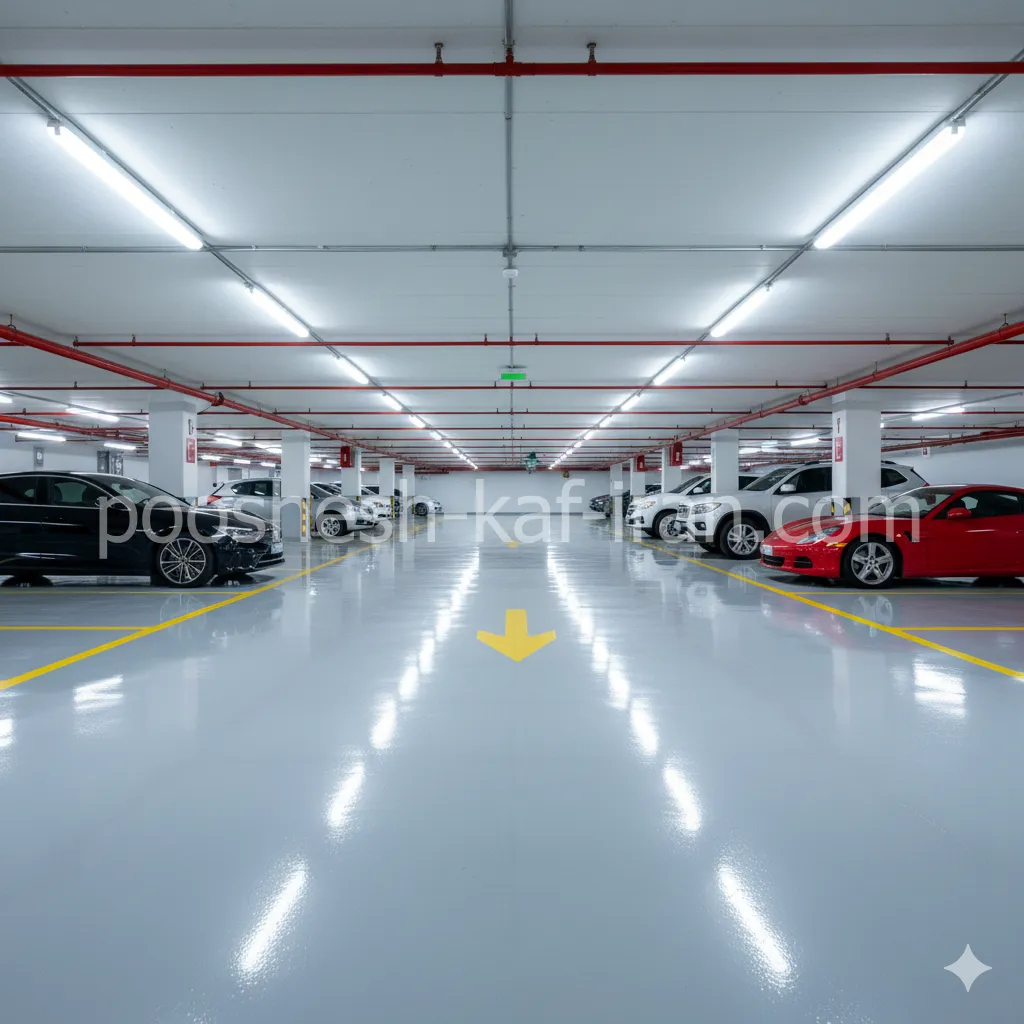 خدمات اجرای کفپوش اپوکسی پارکینگ با مقاومت بالا در مشهد الهیه